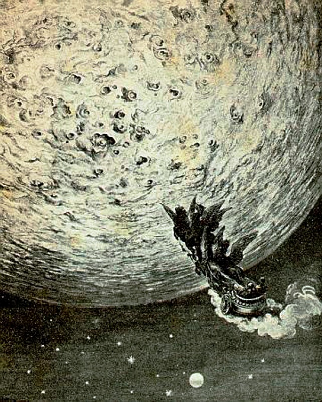 G. Dorè, Viaggio di Astolfo sulla Luna nell'Orlando Furioso [1877].